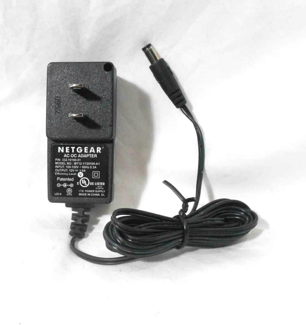 New Netgear 12V 1A 332-10190-01 MT12-Y1220100-A AC Adapter Power Cord For Router Modem Push2TV